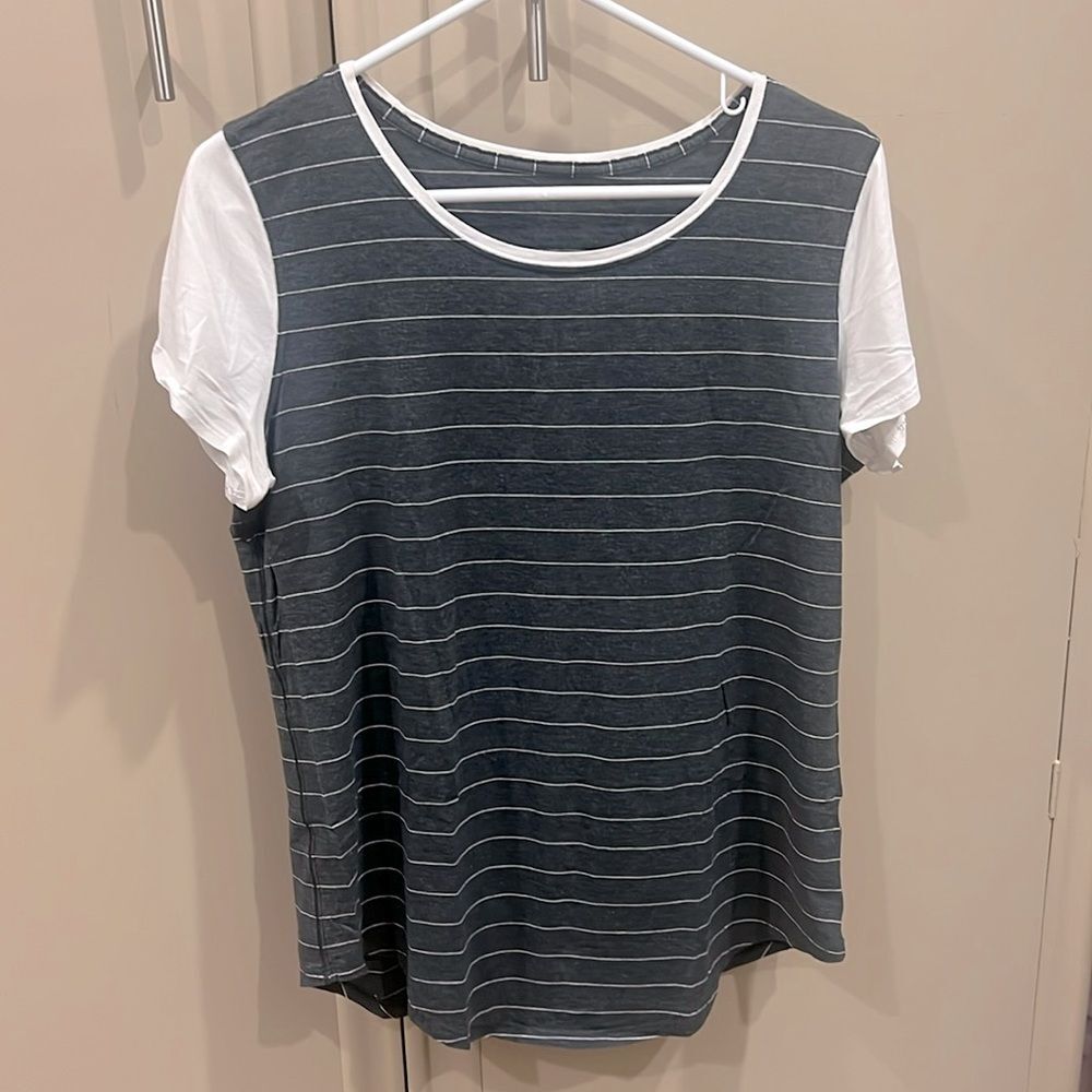 Lululemon Love Crew Short Sleeve Striped Tee